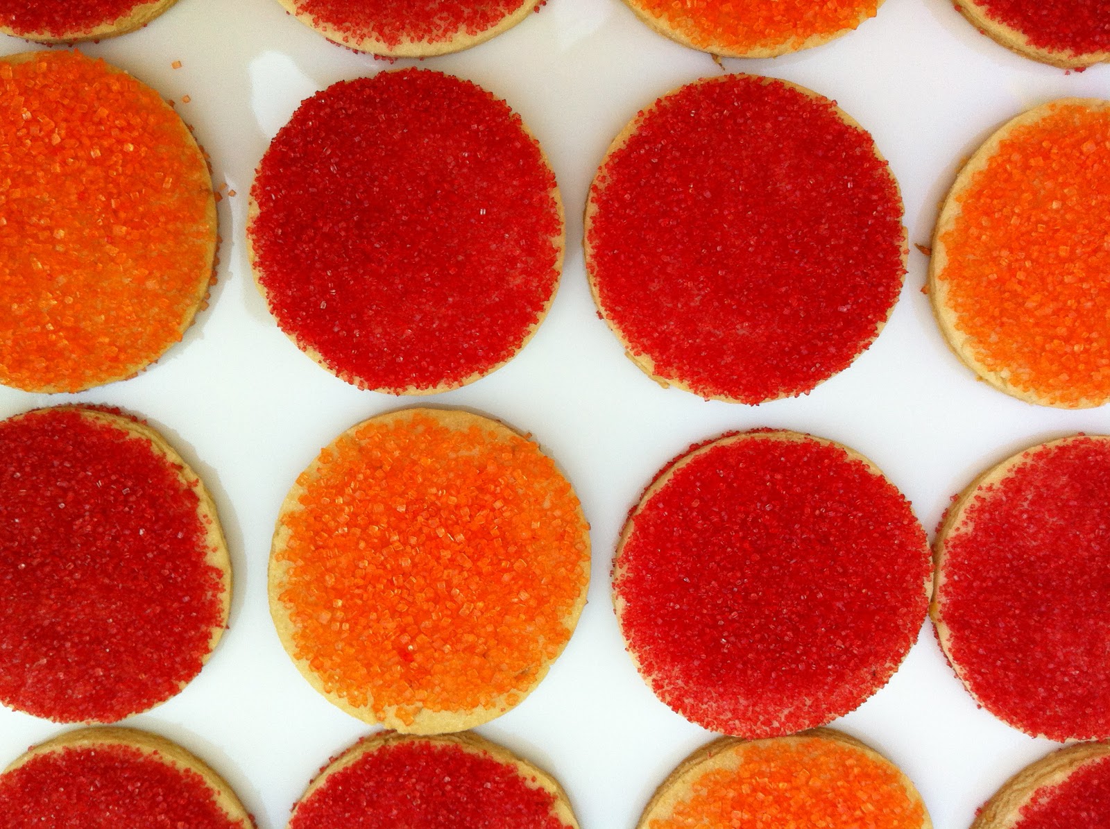 Reinventing Nadine Sugar Cookies Decorated with Colored Sugar from