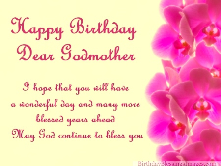 Birthday Wishes for My Godmother With Images