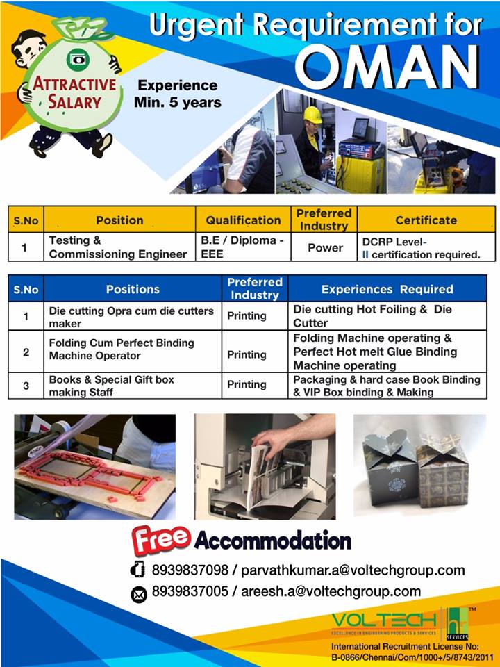 Latest Gulf Jobs Requirements for Oman