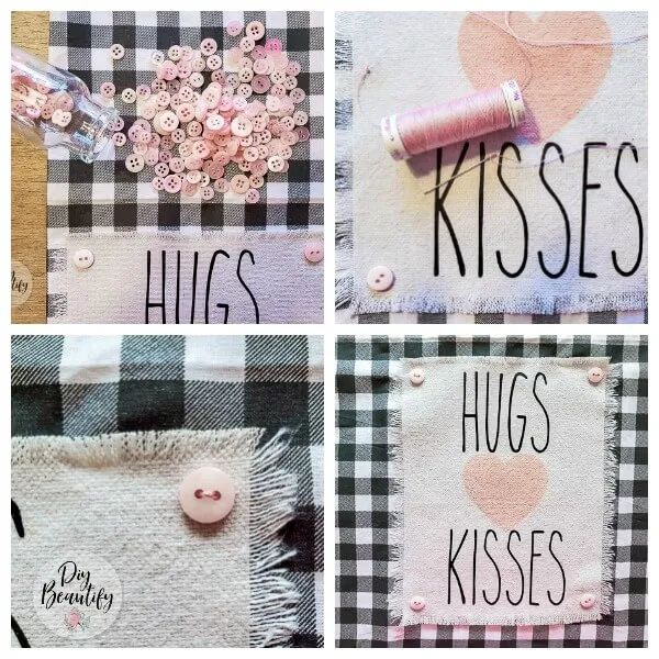 Rae Dunn kitchen towels for Valentines day HUGS AND KISSES.SET OF 3