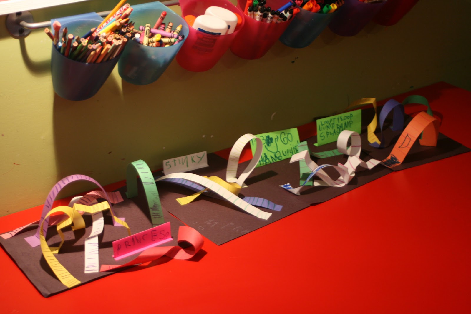 HomeSchoolingGarden Paper Roller Coasters