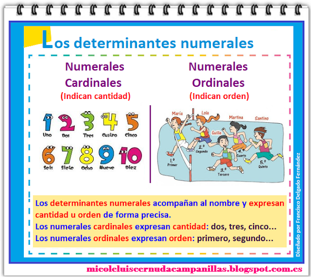 La Clase de Tercero/Cuarto del Picasso 28 de mayo. Determinantes numerales
