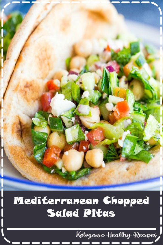 Mediterranean Chopped Salad Pitas - Healthy Resepes Wolff