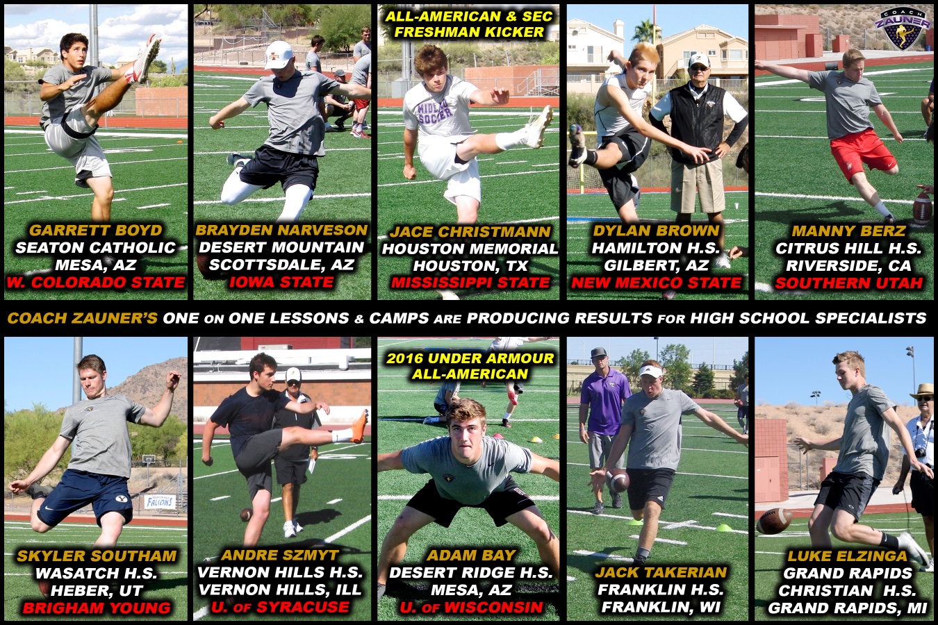 Coach Zauner's Blog... Arizona Kicking Coach, Coach Zauner, The Power