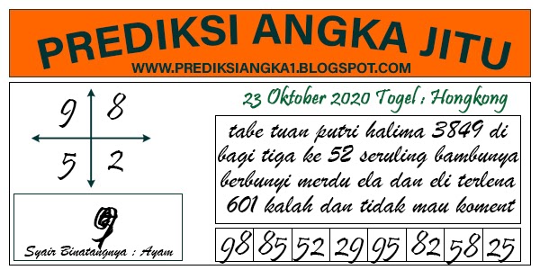 15+ Prediksi Akurat Hk 23 Oktober