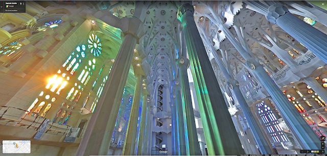 Street View Screenshot aus der La Sagrada Familia