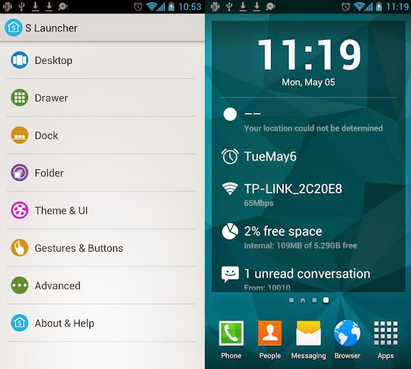 S Launcher Prime (Galaxy S5 Launcher) screenshot