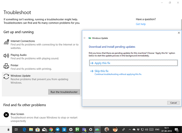 Windows 10 update en afsluiten gaat niet weg