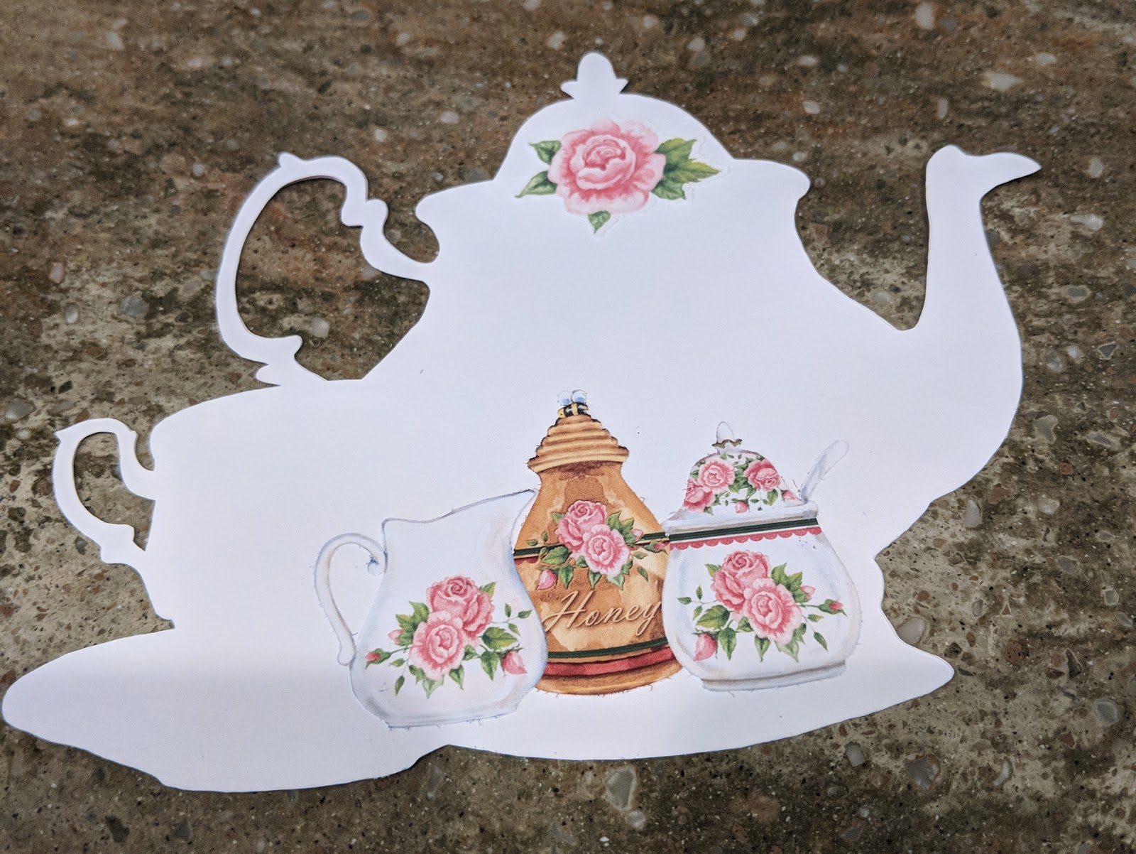 Chocolate on the keyboard Tea Party Invitations using Print then Cut