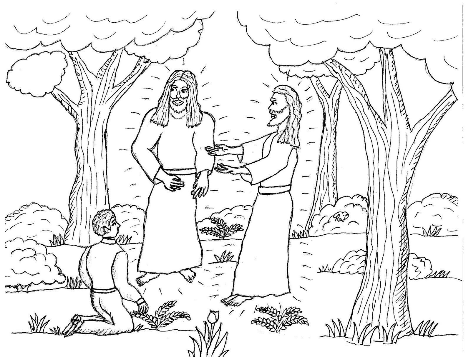 Robin's Great Coloring Pages: Drawings of the Restoration of the Gospel of Jesus Christ original coloring pages