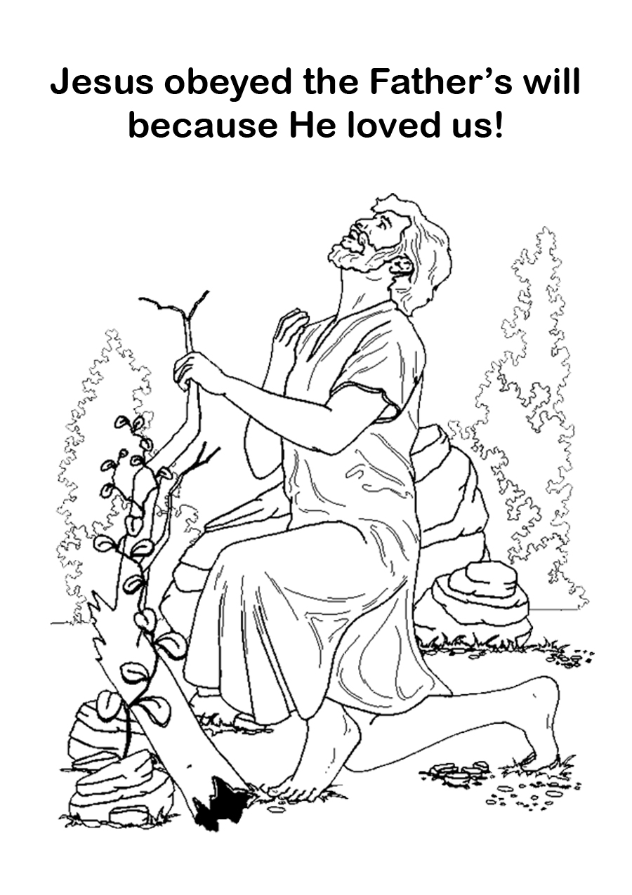 garden of gethsemane coloring pages - photo #22