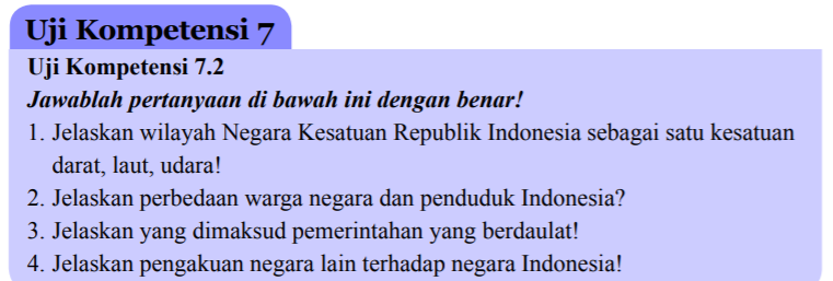 √ Jawaban Uji Kompetensi 7.2 PKN Kelas 8 Halaman 167 Uji