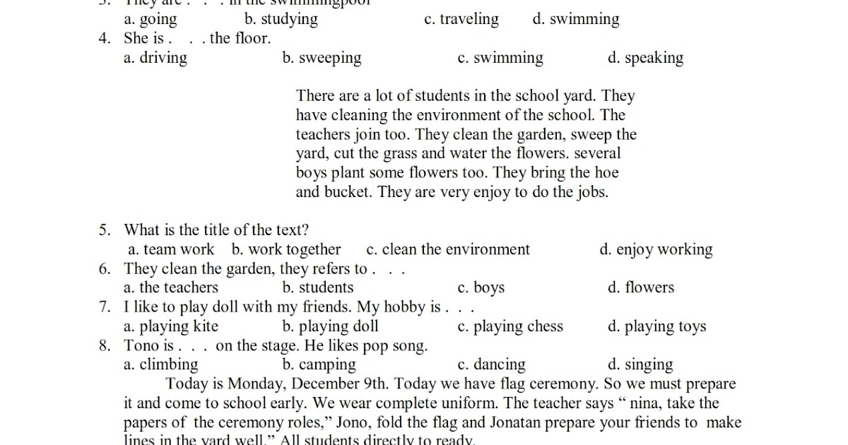 Soal Esay Bahasa Inggris Kelas 12 Smk Beserta Jawabannya Soal Esay Bahasa Inggris Kelas 12 Smk Beserta Jawabannya