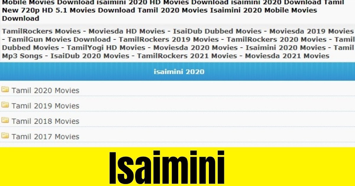 Isaimini Hd Movies Download Website Mplus News Online News Portal