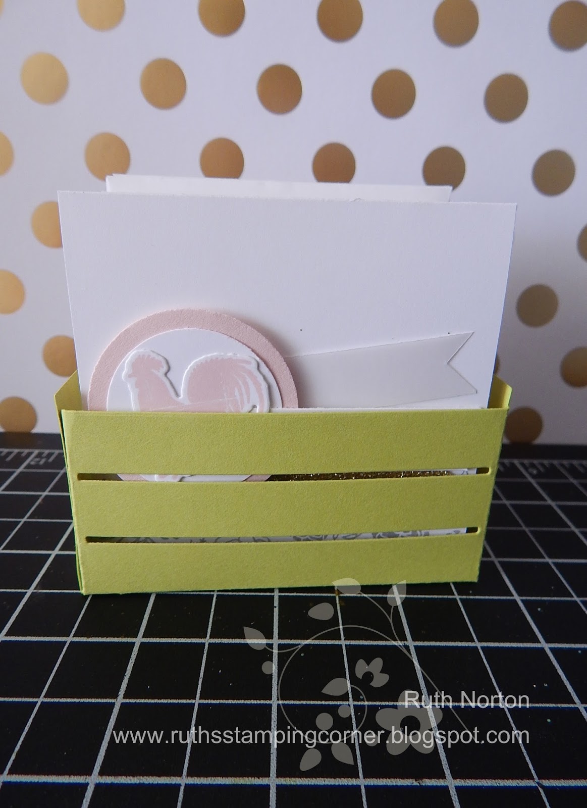 Ruth's Stamping Corner Rooster and Wood Words