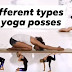 Different types of yoga poses Different types of yoga poses