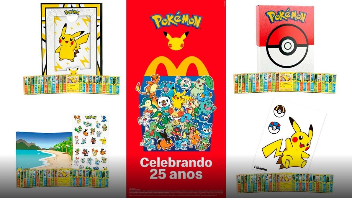 McDonald's lança brindes sobre os 25 anos de Pokémon nos EUA e