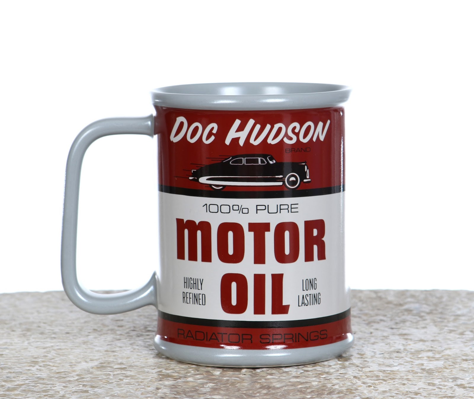 Dan the Pixar Fan Cars 3 Disney Store Doc Hudson Motor Oil Mug