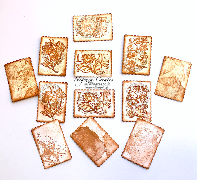 Nigezza Creates with Stampin' Up! Posted For You  to make Postage Stamp Mini Tags For Junk Journals & Scrapbooks