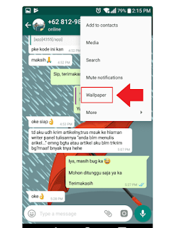 Mudah , Ini  2 Cara Mengganti Wallpaper WhatsApp di Android