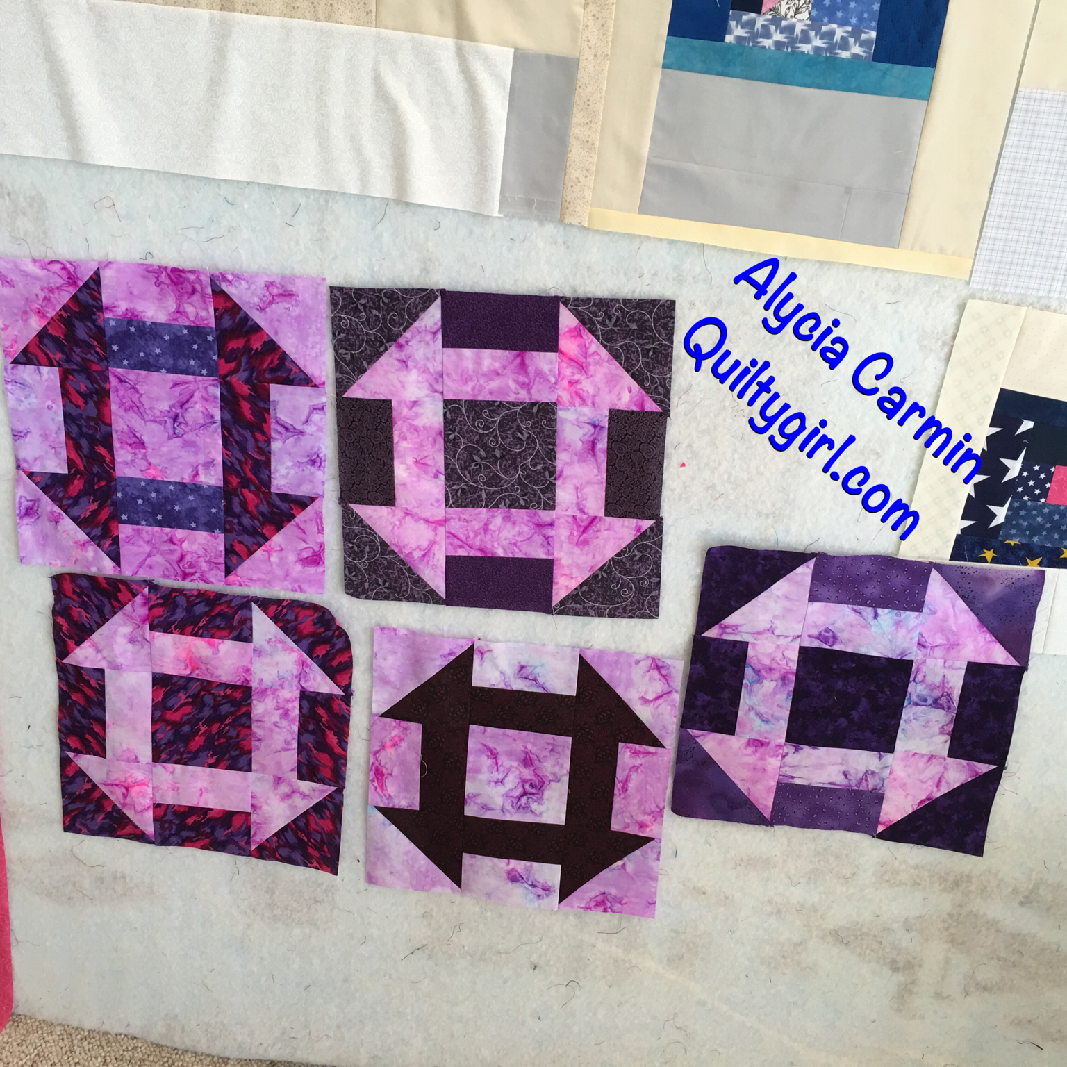 Alycia Quilts - Quiltygirl: Rainbow Scrap Challenge - Purple!!