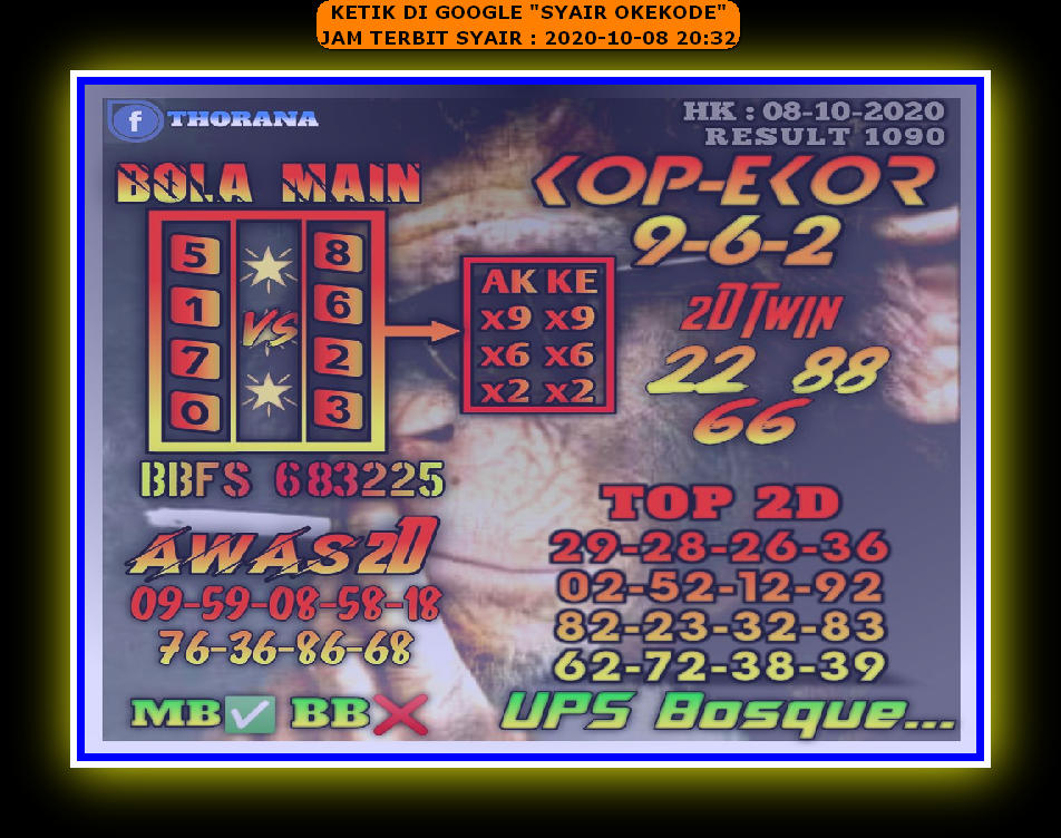 1 New Message Kode Syair Hongkong 8 Oktober 2020 Forum Syair Togel Hongkong Singapura Sydney