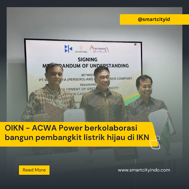 OIKN - ACWA Power berkolaborasi bangun pembangkit listrik hijau di IKN
