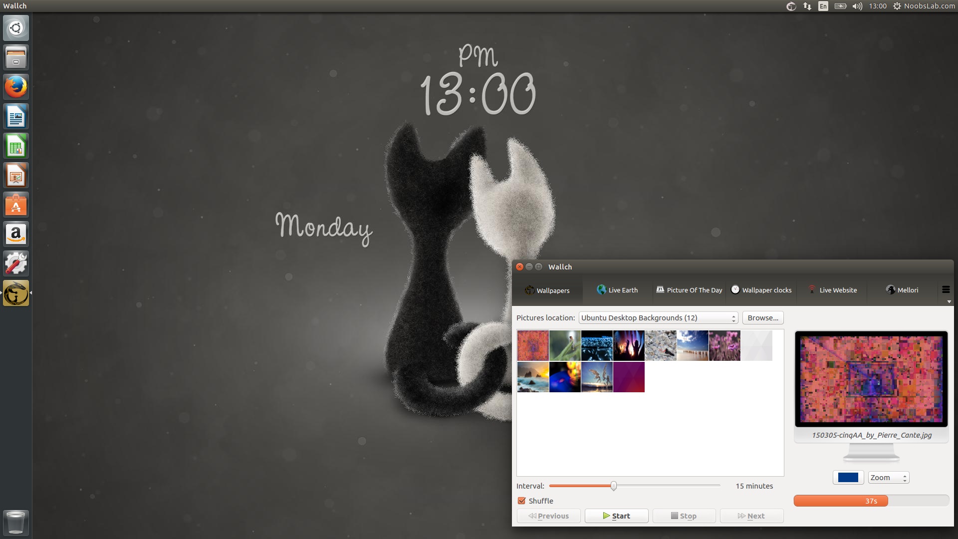 Wallch  Offers Live Clock Wallpaper & Web, Install in Ubuntu/Linux Mint  via PPA - NoobsLab | Eye on Digital World