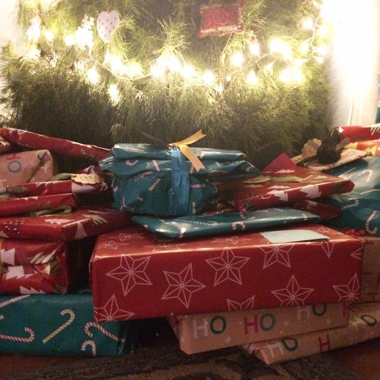 A pile of prezzies under the tree - makes a mama feel so grateful