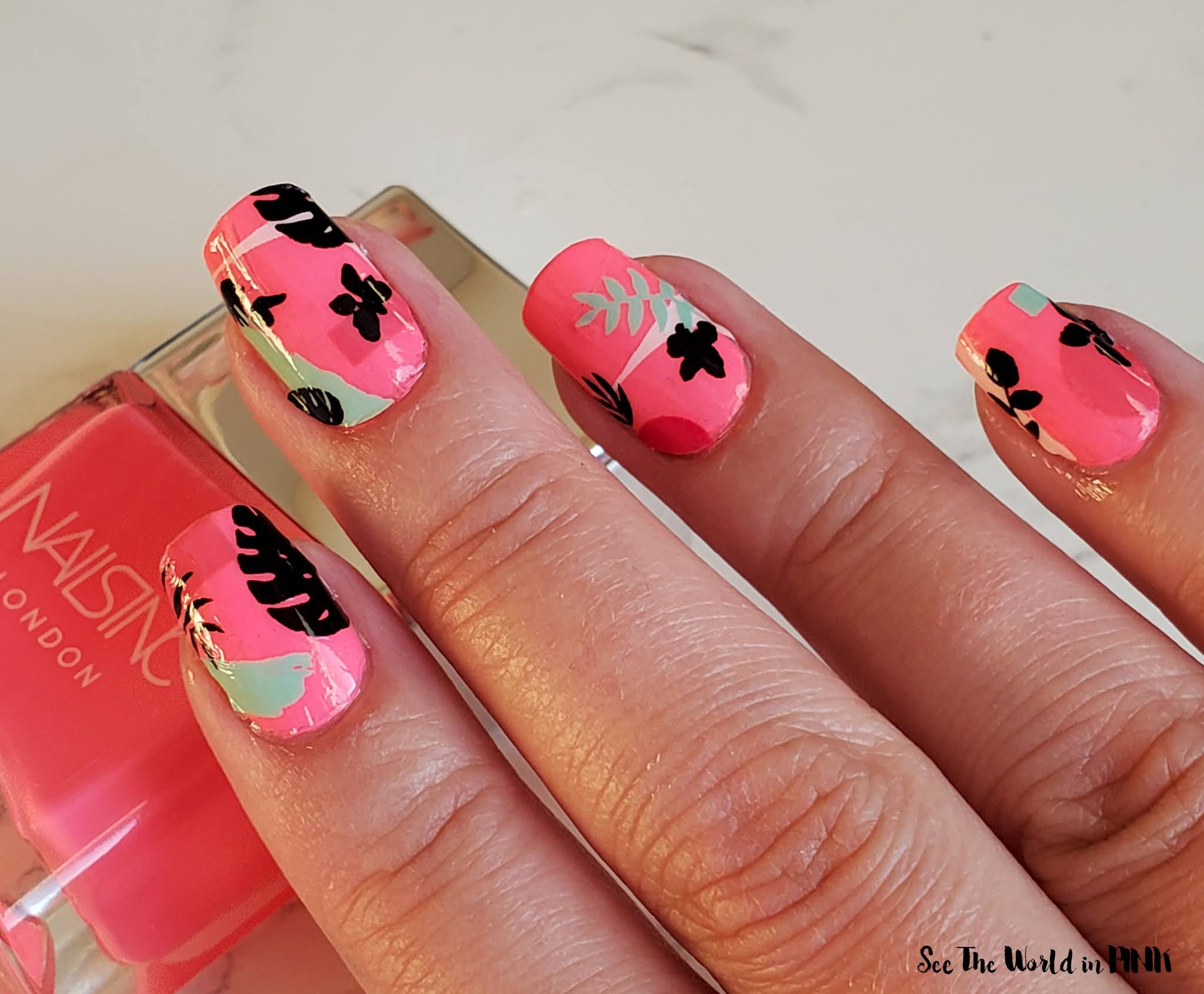 Manicure Monday - Neon Pink Summer Nails!