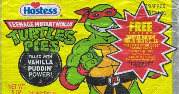 20 Years Before 2000 Ninja Turtles Pie Cards