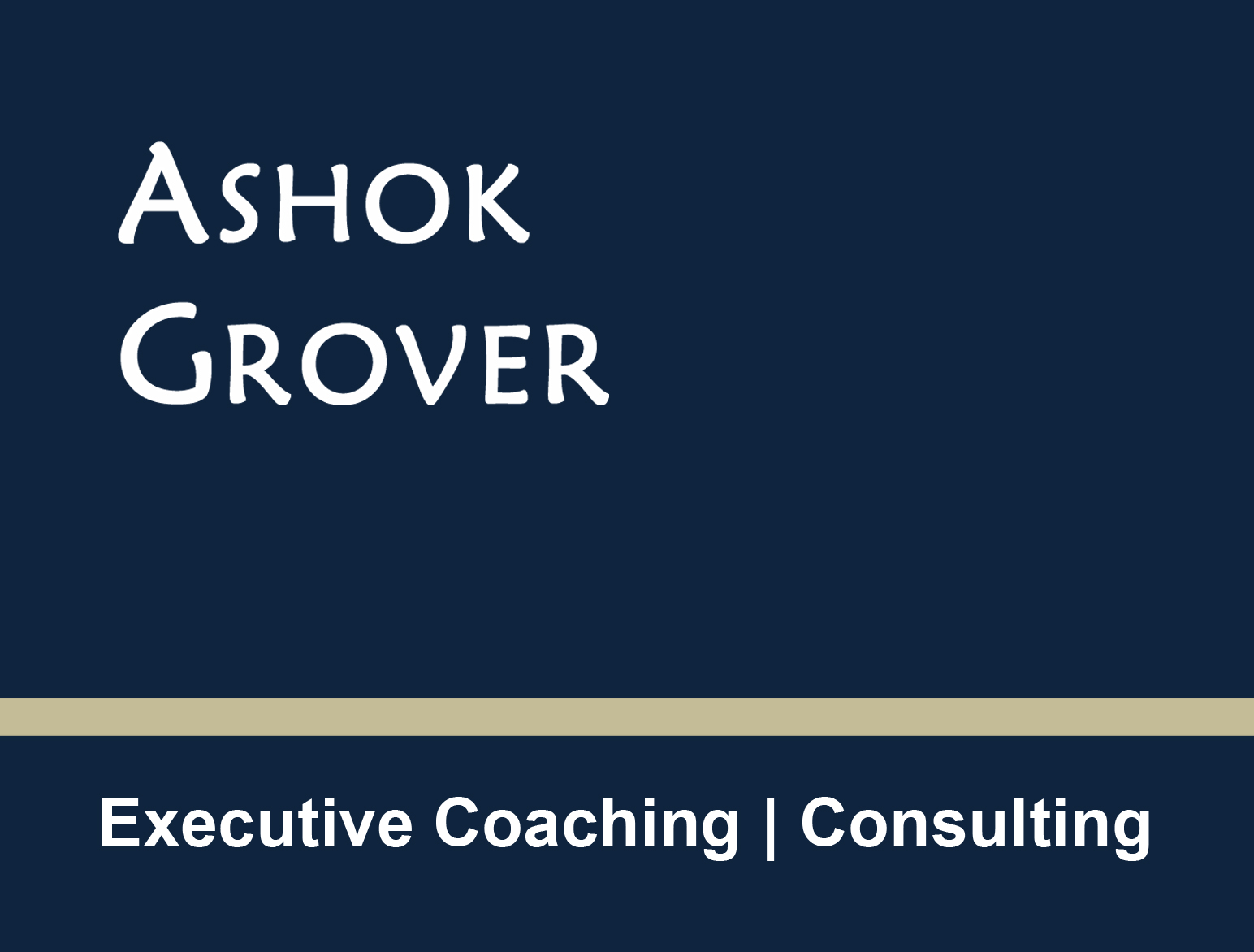 Ashok Grover Consulting