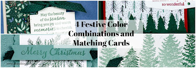 Check out four Christmas Card Color Combinations on my blog today using the Evergreen Elegance Bundle.