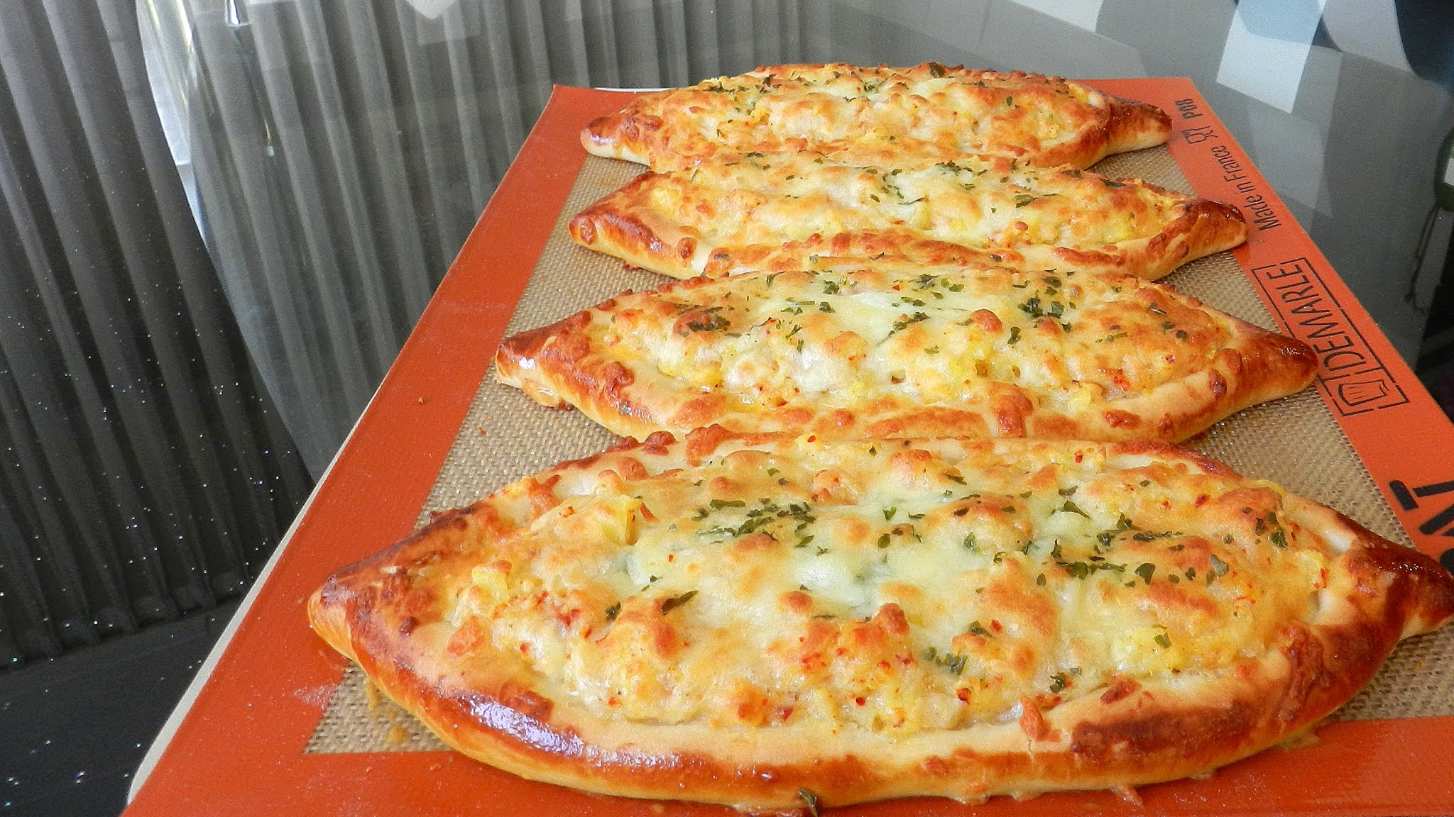 Cheese Garlic Potato Pide Mozzarella Cheese Bread Delicious!