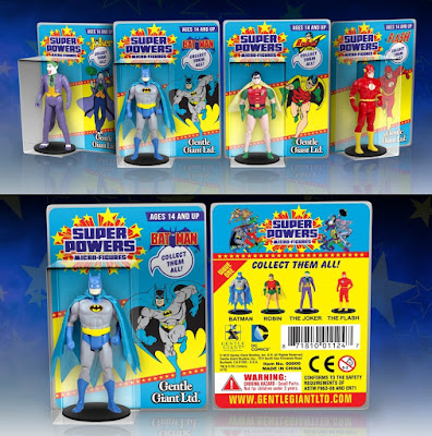 DC Comics Super Powers Micro Figures Series 1 by Gentle Giant - Batman, Robin, The Joker & The Flash