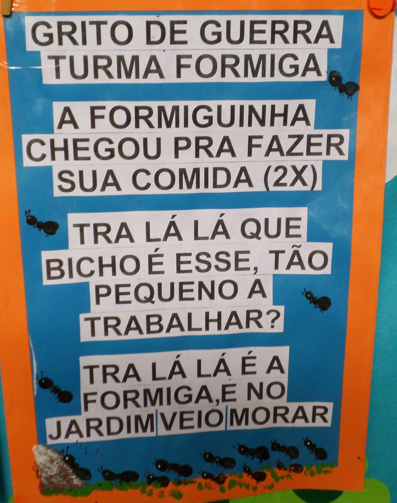 Centro de Educação Infantil Municipal Mãe Dolores GRITO DE GUERRA