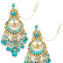 Pakistani kundan earrings
