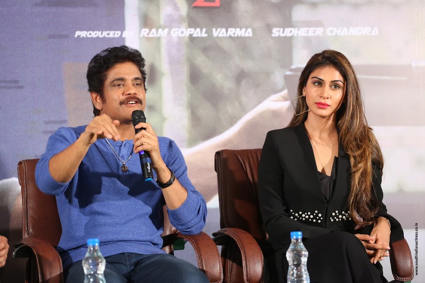 Myra Sareen at Officer movie Press Meet