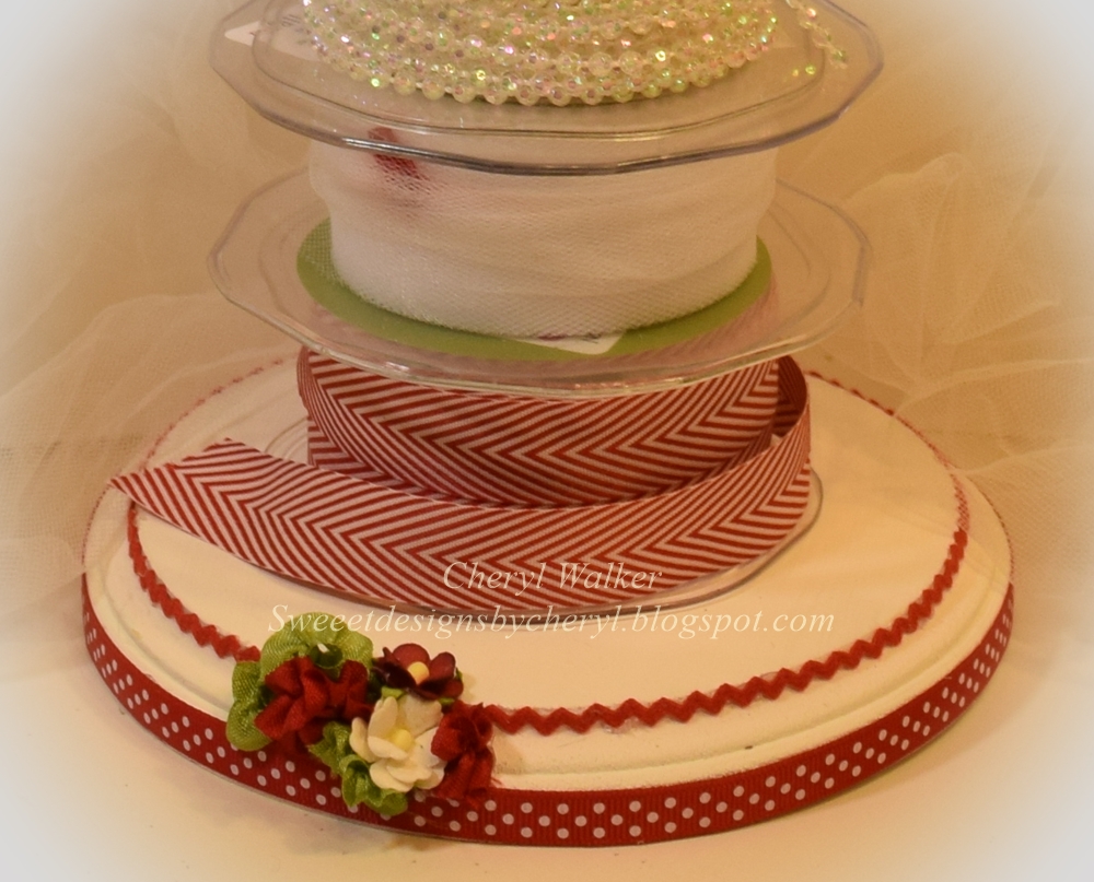 Sweeet Designs By Cheryl Wooden Ribbon Stand (Handcrafted)