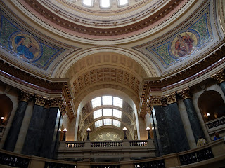 Inside the State Capitol building in Madison, Wisconsin 