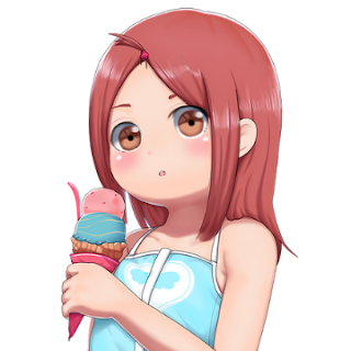 cute anime girl with ice cream pfp