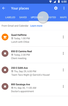 Google Calendar Events Google Maps upcoming-locations.p