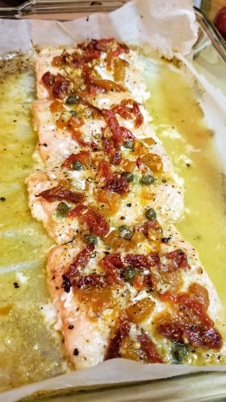 Hot and Cold Running Mom Just my Stuff Sun Dried Tomato Salmon