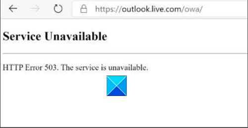 HTTP Error 503 El servicio no está disponible