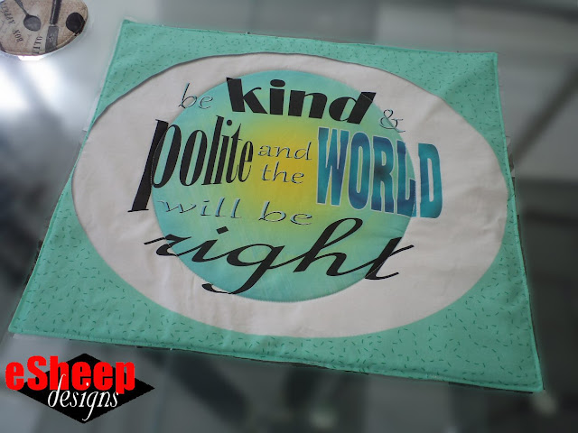 Kind & Polite Table Topper by eSheep Designs