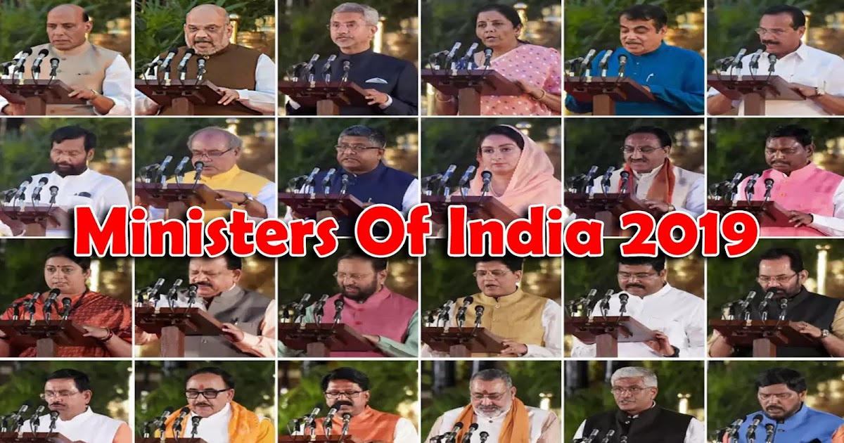Ministers of India 2019 Complete List Of