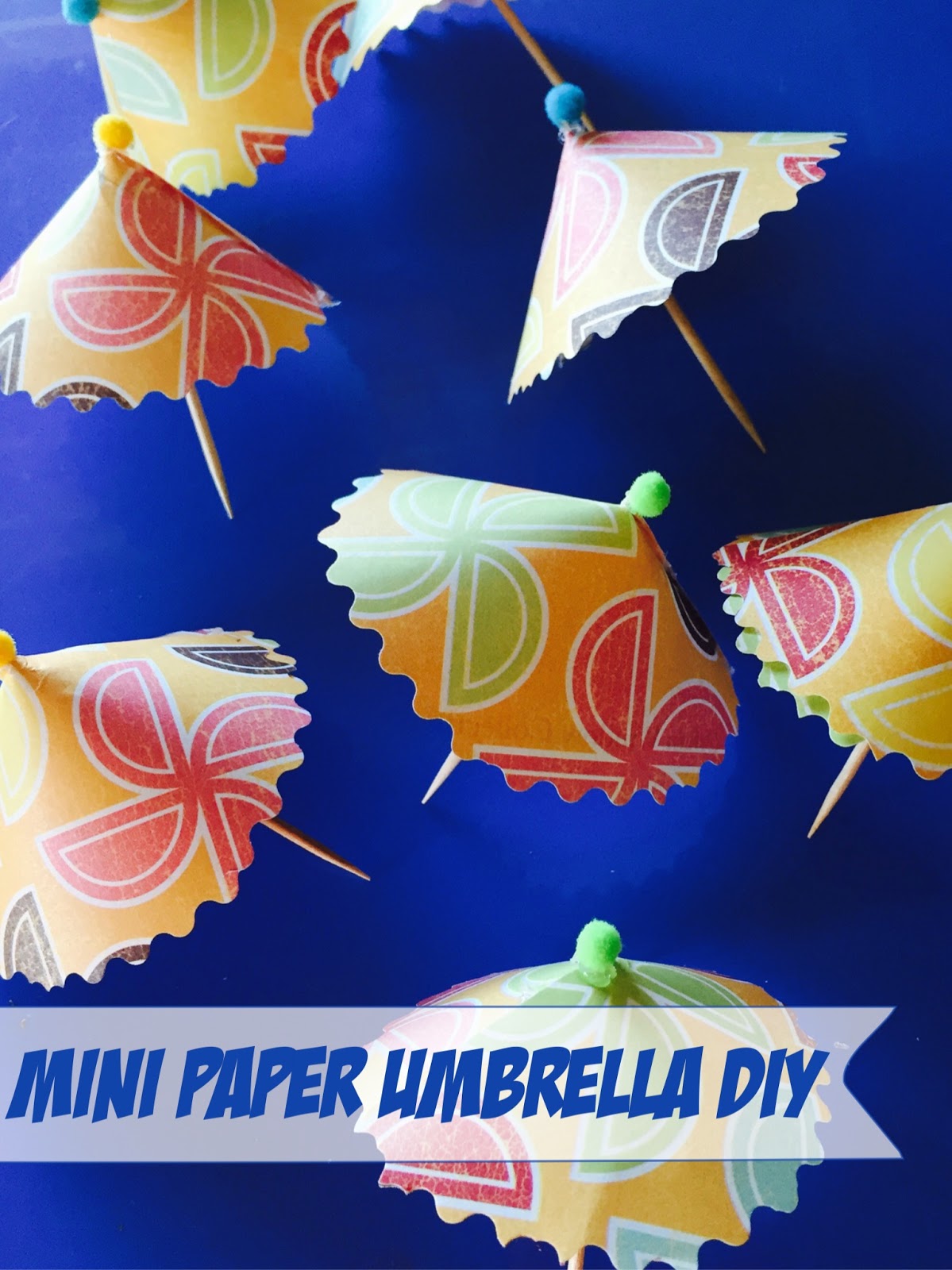 Mini Paper Umbrella Tutorial The Style Sisters