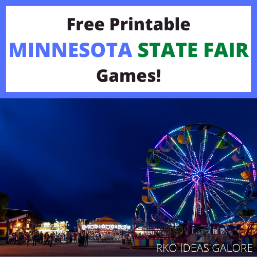 Free Printable MN State Fair Games RKO Ideas Galore by Karen