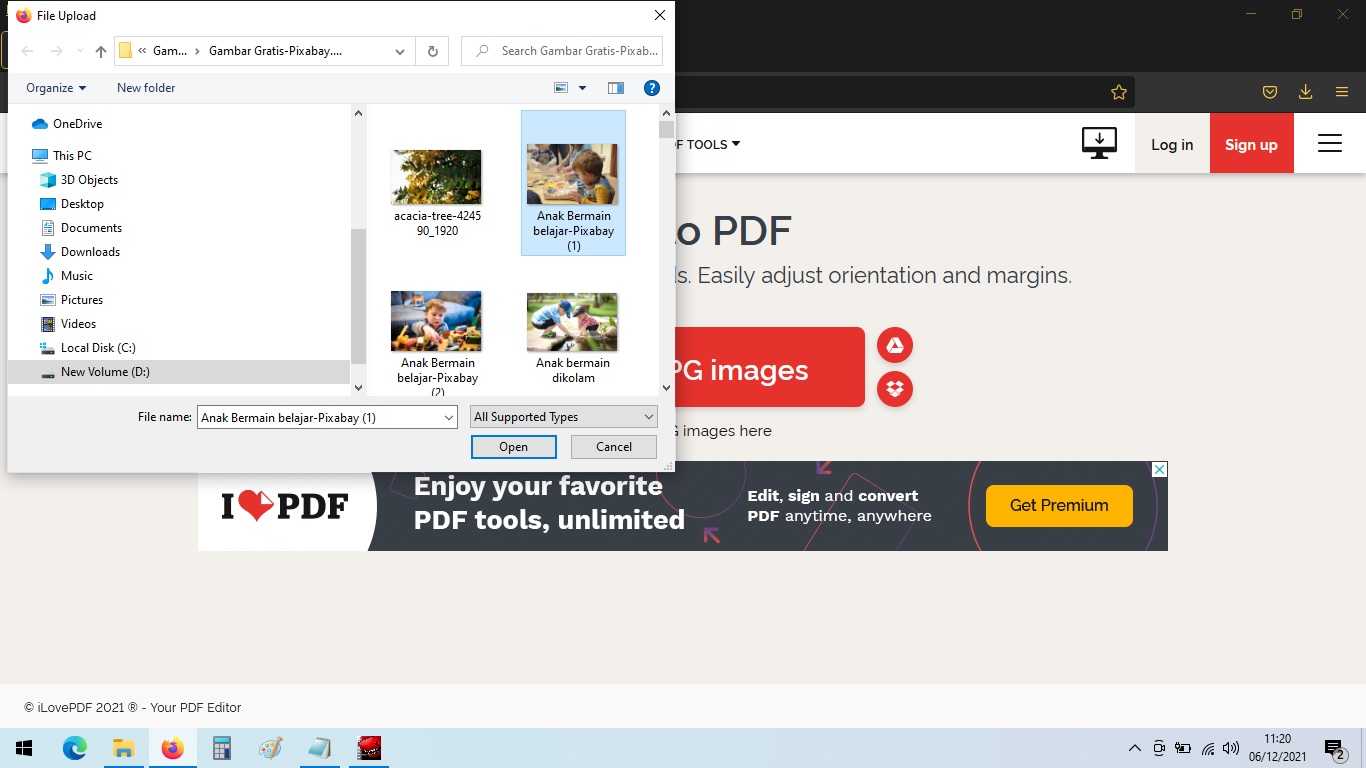Cara Menciptakan File Pdf Dengan Aplikasi Online Convert Foto Jpg Ke