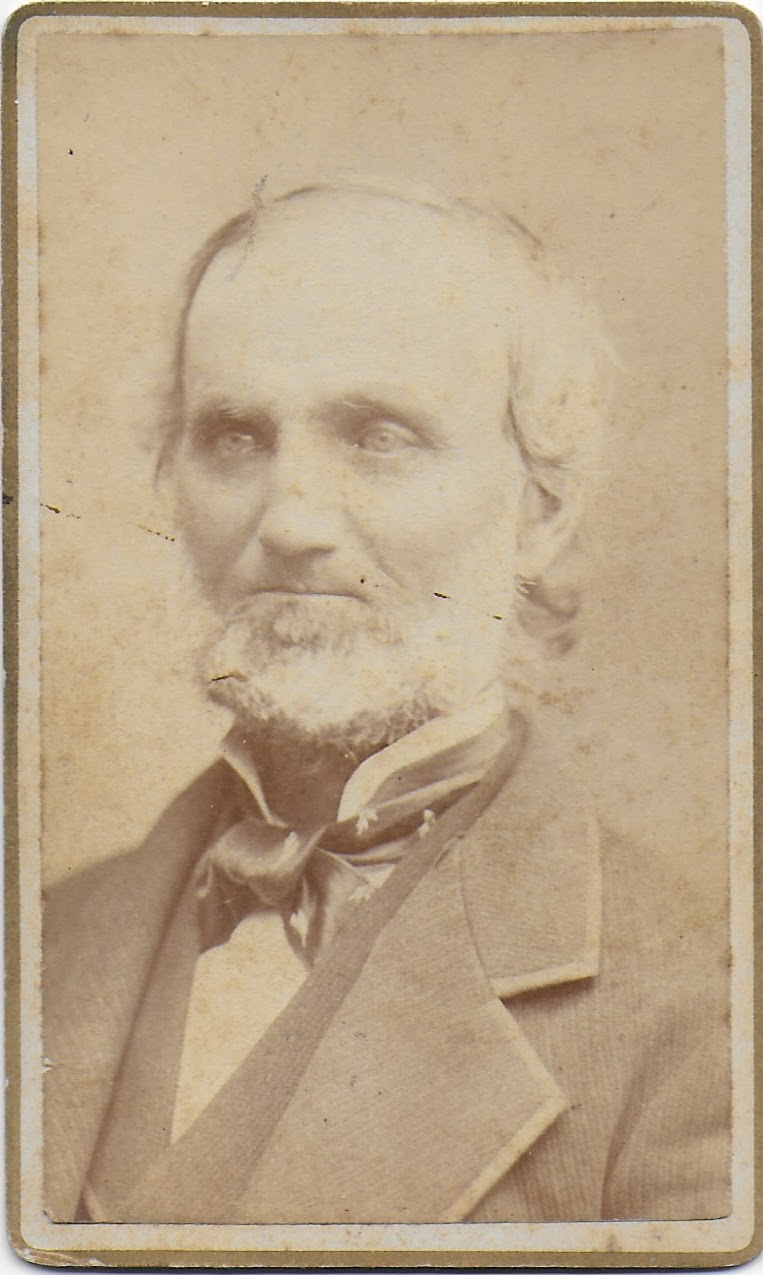 Heirlooms Reunited CDV of an Older Man IDed as Samuel Hawkes; by the